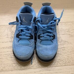 Air Jordan 4 Kids University Blue Sneakers Size 2Y - Little Kid